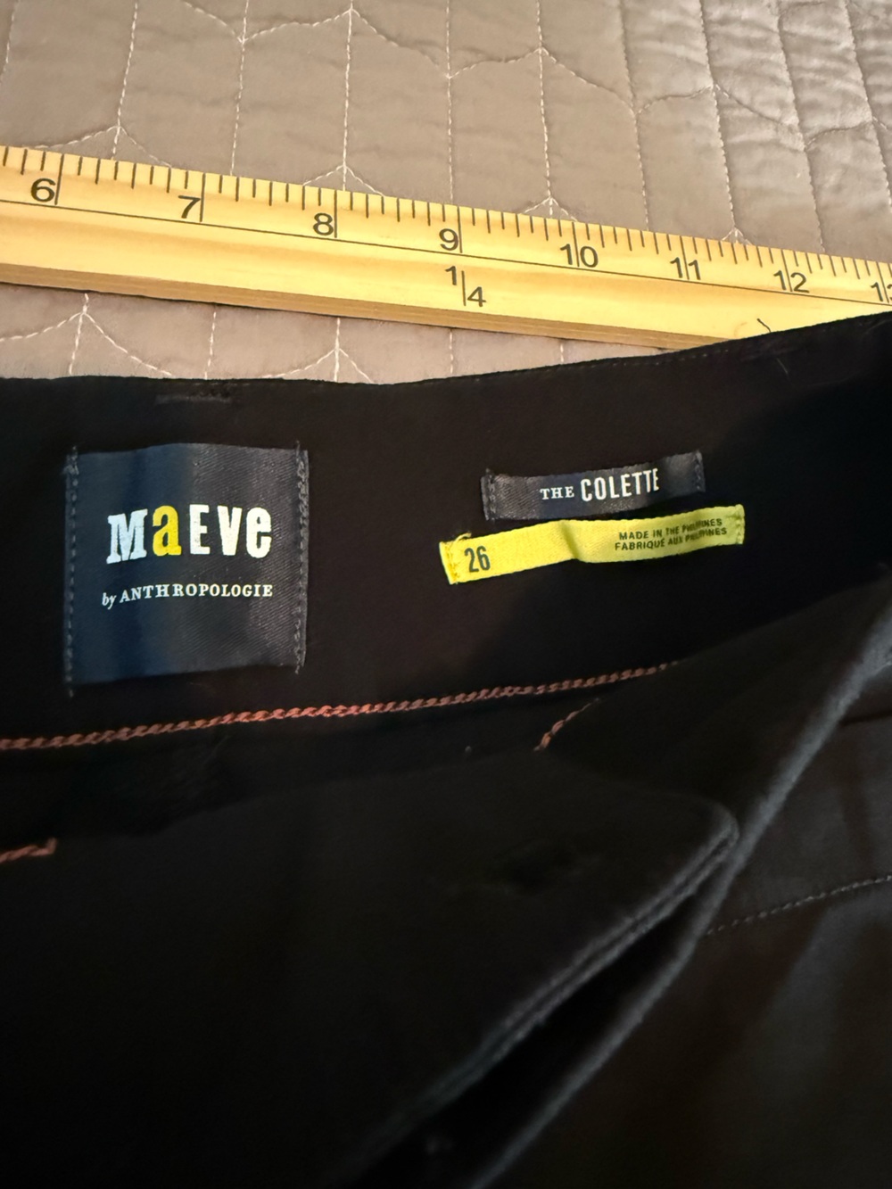 Maeve The Colette Black Wide-Leg Cropped Pants! - Picture 10 of 13